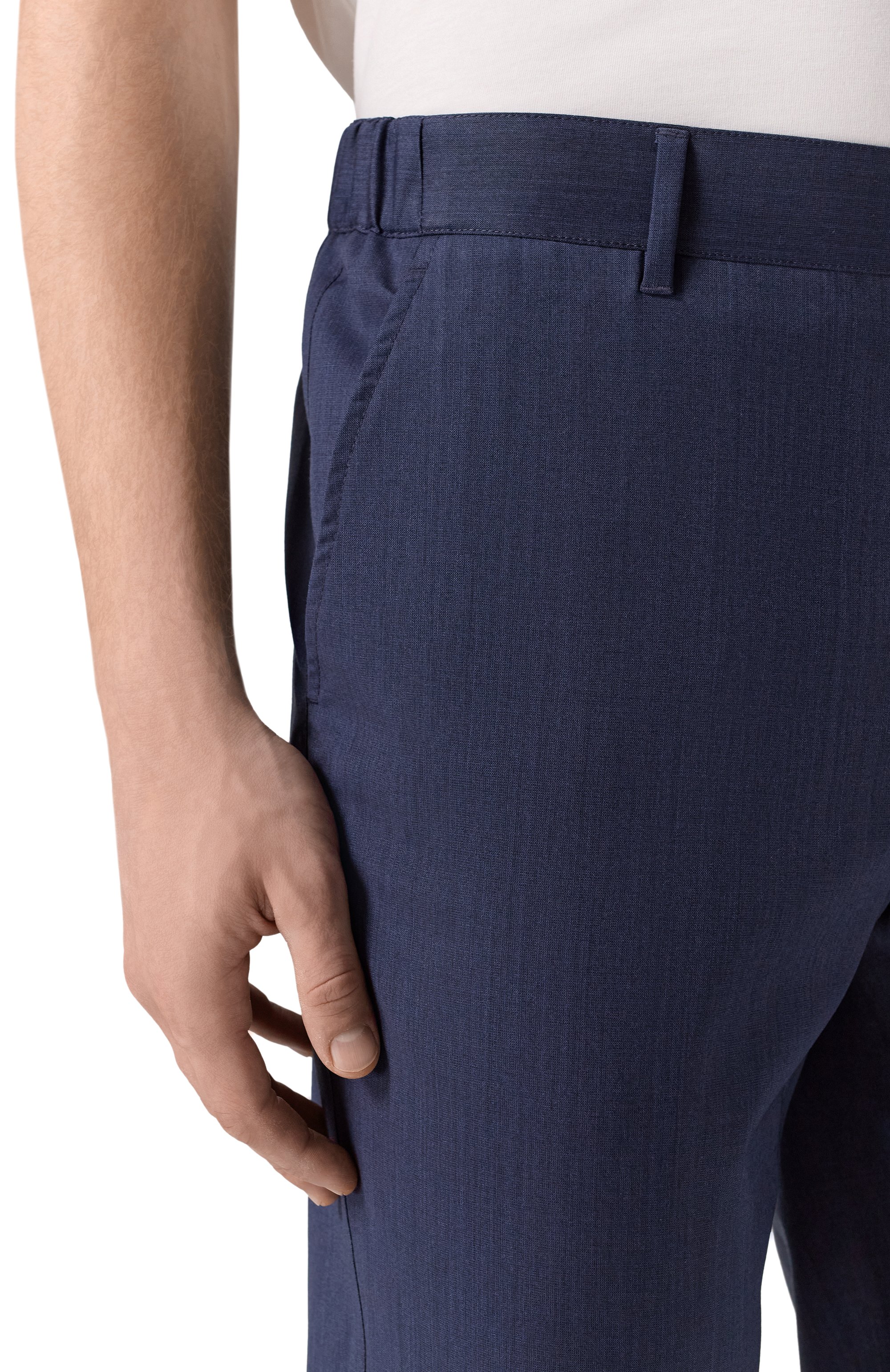 Шерстяные брюки ZILLI темно-синего цвета по цене 87550 руб., арт. CP801BM028660014U, фото 5 Шерстяные брюки ZILLI, арт. CP801BM028660014U, фото 5