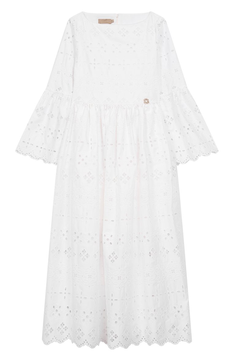 Хлопковое платье ELIE SAAB JUNIOR, арт. EFAB059 MX TS0724 RIC03, фото 1