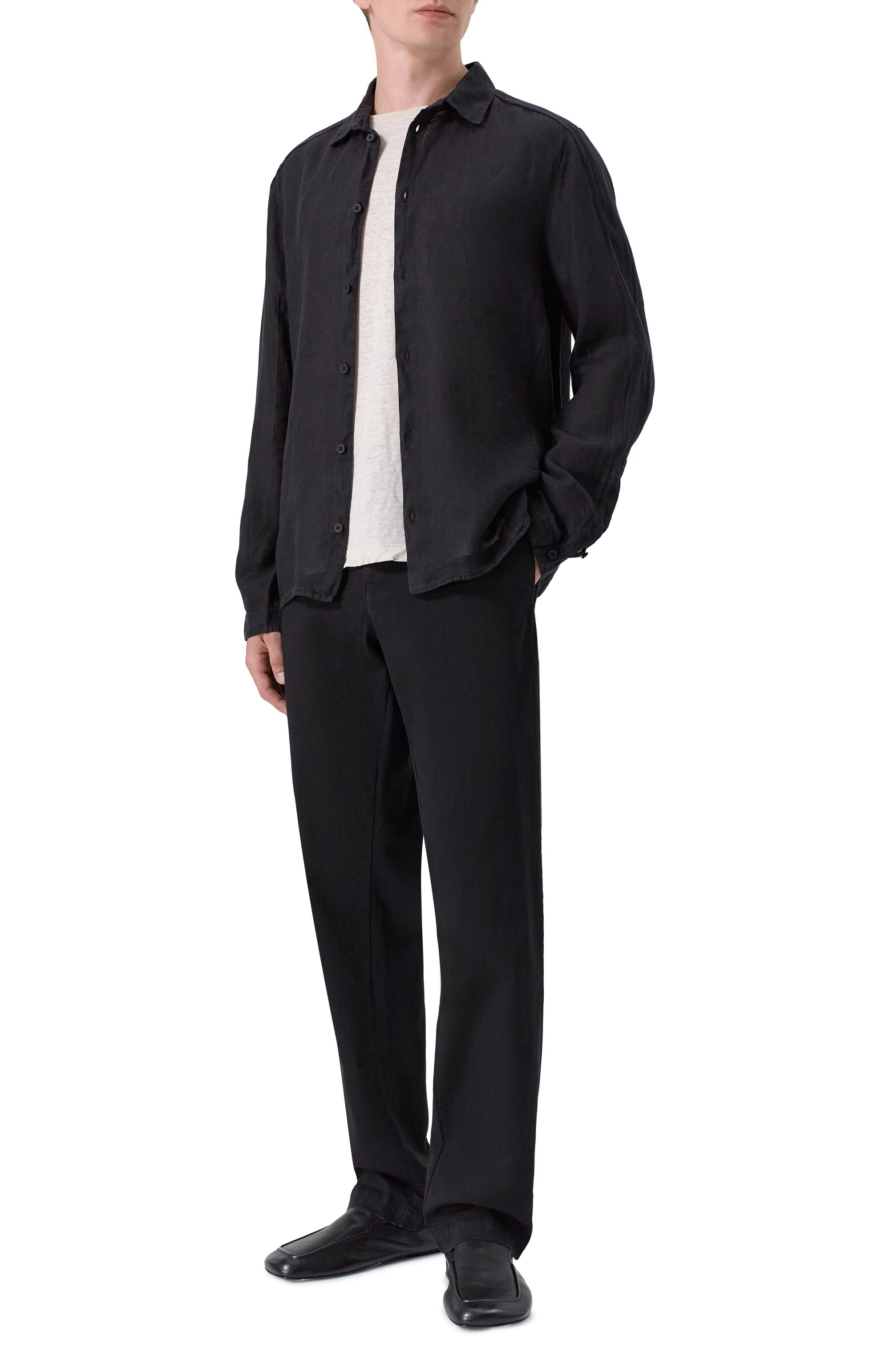 Льняная рубашка TRANSIT, арт. CFUTRCV310, фото 2