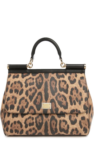Сумка sicily large с леопардовым принтом DOLCE & GABBANA, арт. 0116/BB6015/A7158, фото 1