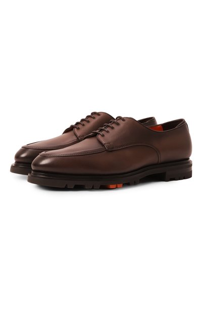Мужские кожаные дерби colin rock SANTONI, арт. MCCG18855SM3GGKR
