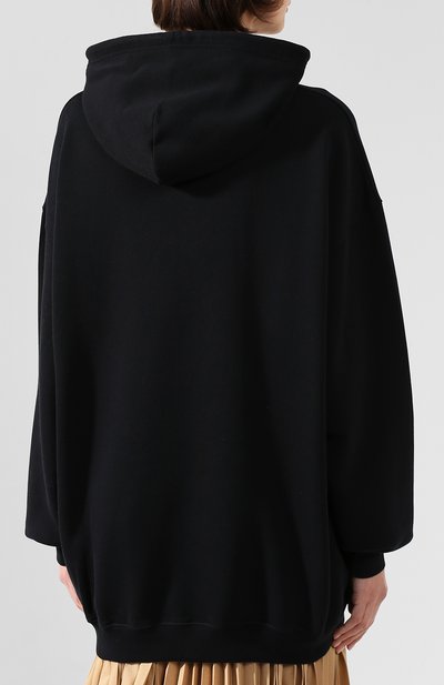 Хлопковое худи BALENCIAGA черного цвета по цене 49250 руб., арт. 578135/TEV19, фото 4 Хлопковое худи BALENCIAGA, арт. 578135/TEV19, фото 4