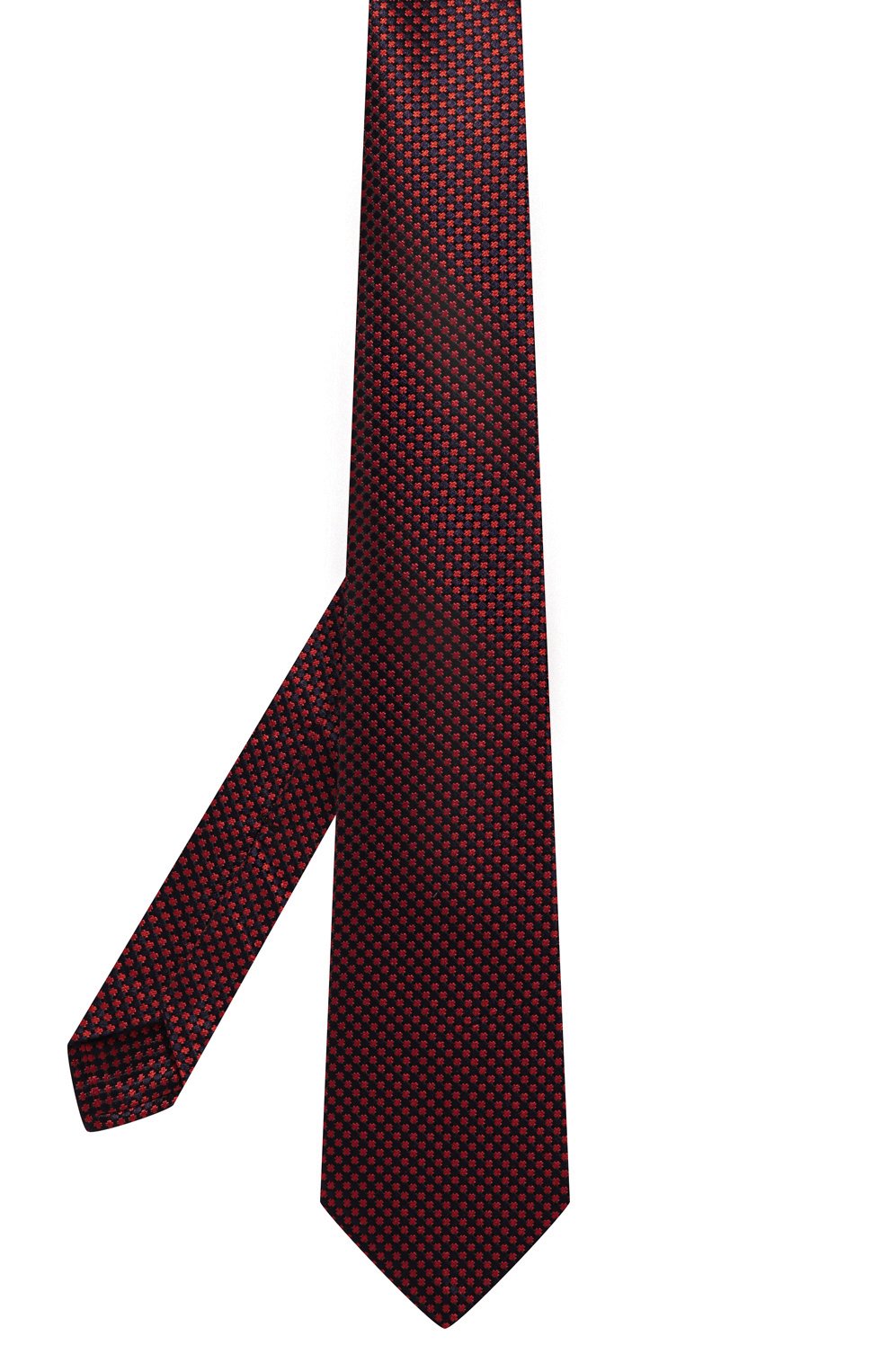 Шелковый галстук KITON красного цвета по цене 29950 руб., арт. UCRVKLC01L6606, фото 3 Шелковый галстук KITON, арт. UCRVKLC01L6606, фото 3