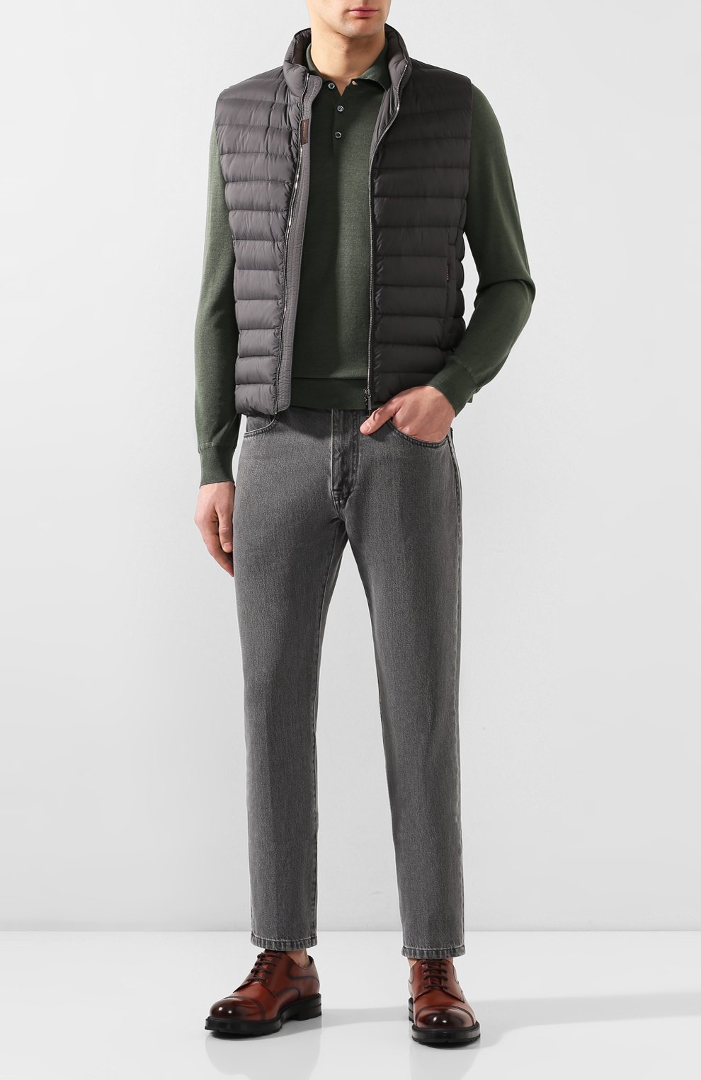 Поло из смеси шерсти и шелка CORNELIANI, арт. 85M596-0125115/00, фото 2