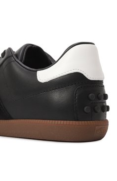 Женские кожаные кеды tabs TOD’S черного цвета, арт. XXW68C0IJ20/BKB | Фото 7 (Подошва: Платформа; Материал внутренний: Натуральная кожа; Драгоценные камни: Проставлено; Материал сплава: Проставлено; Материал внешний: Натуральная кожа; Кросс-КТ: Низкие; Стили: Кэжуэл; Материал утеплителя: Без утеплителя)