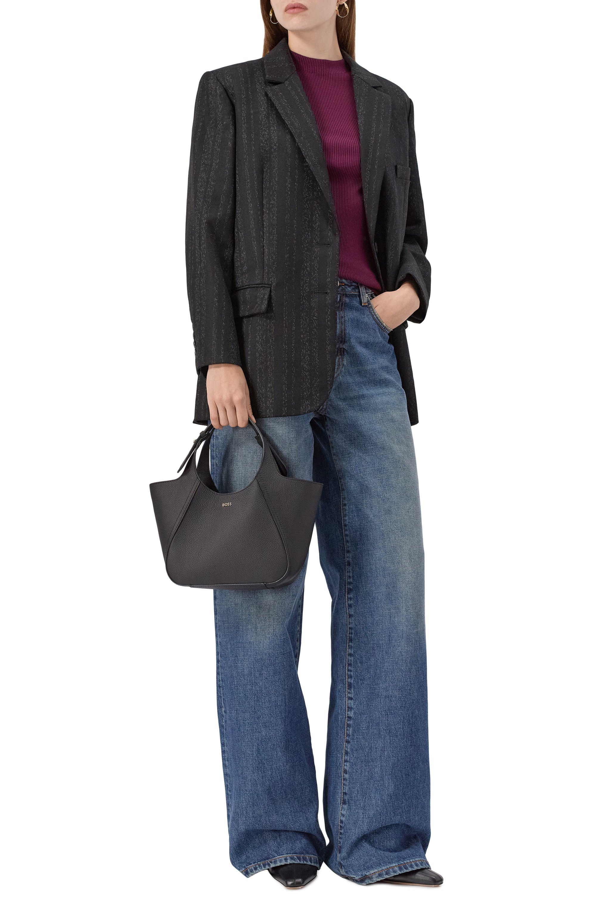 Сумка lenah BOSS черного цвета по цене 35950 руб., арт. 50552118, фото 7 Сумка lenah BOSS, арт. 50552118, фото 7