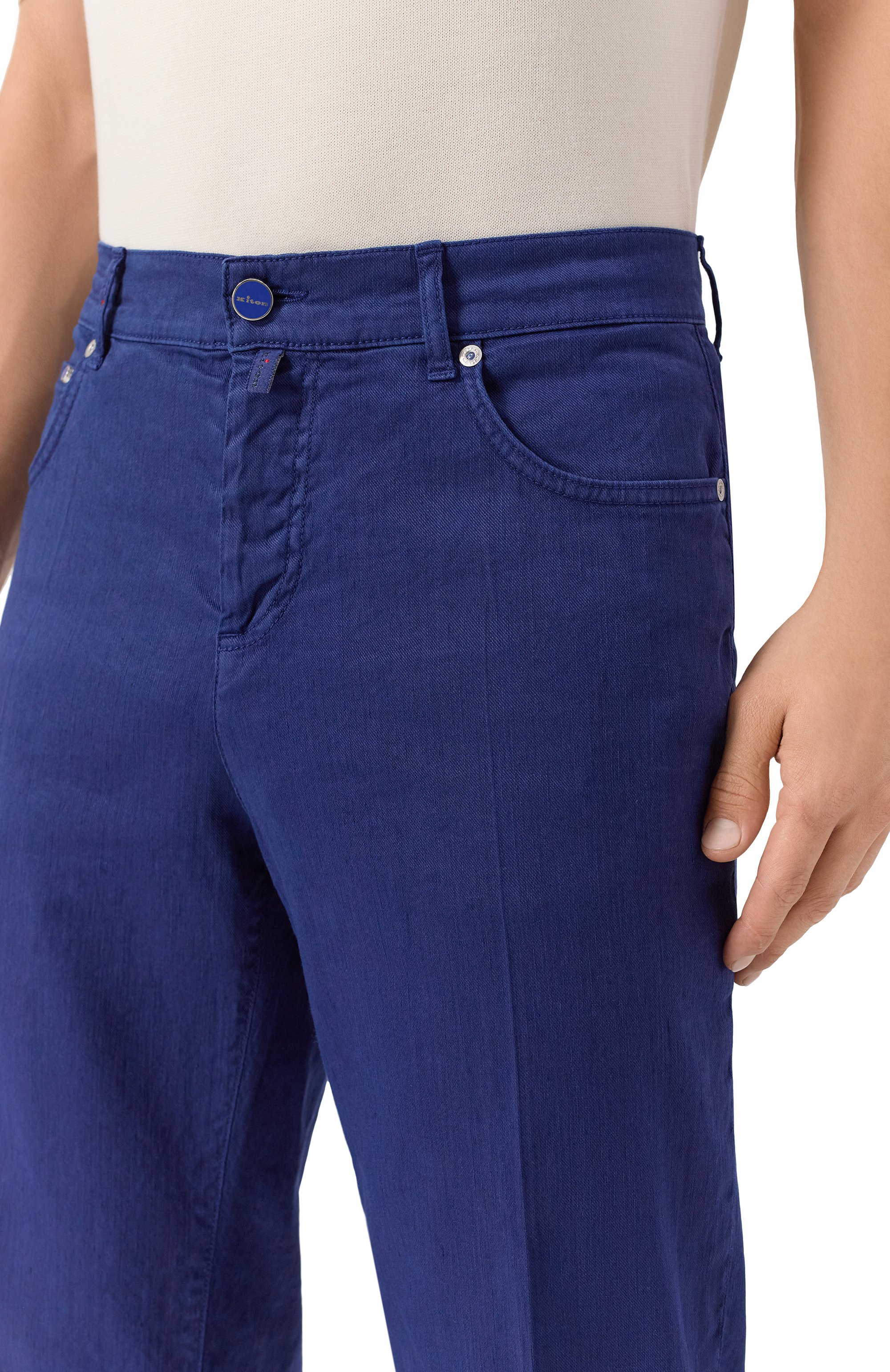 Брюки изо льна и хлопка KITON, арт. UPR005LK0603F02, фото 5