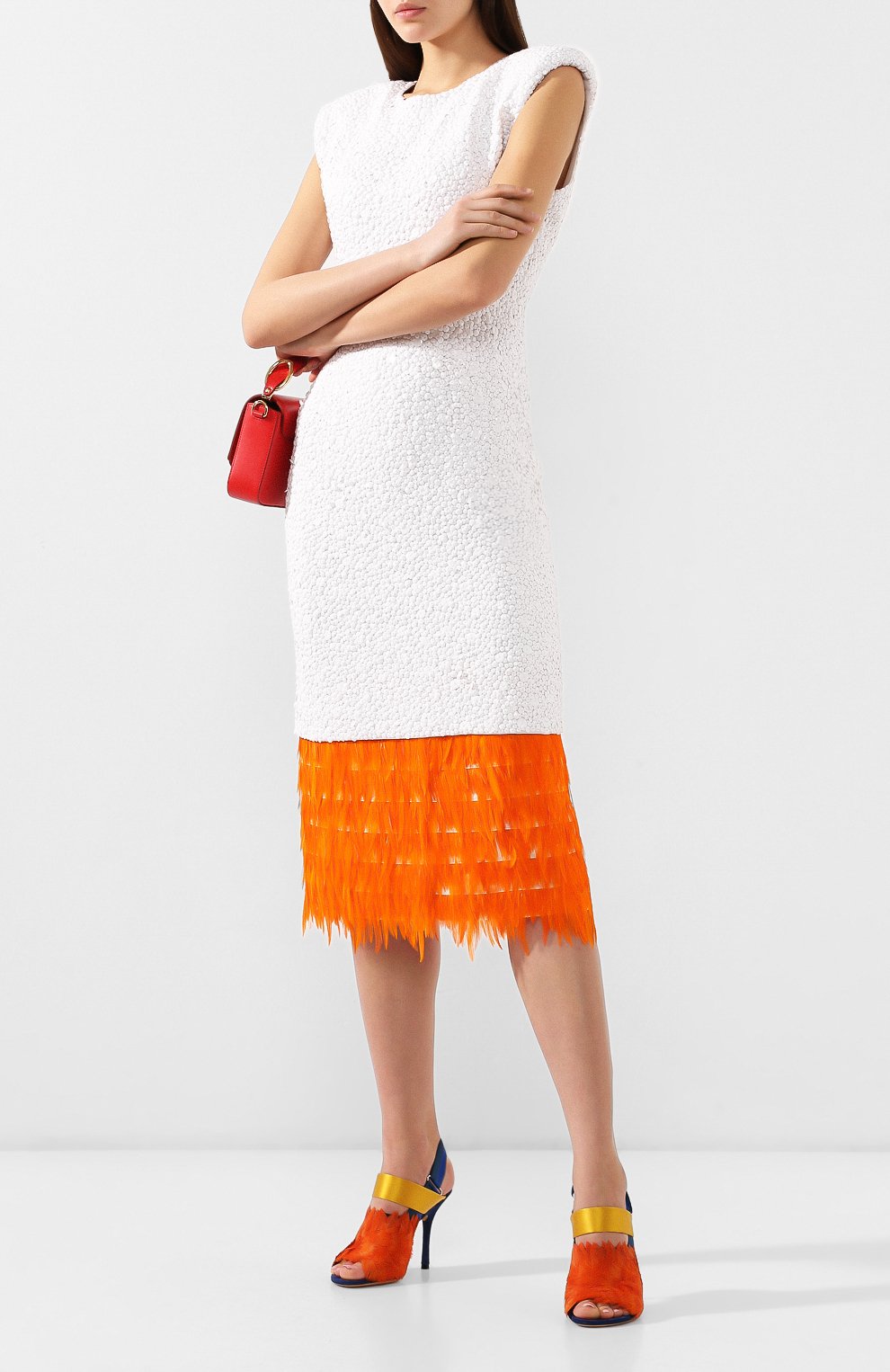 Комбинированные босоножки DRIES VAN NOTEN, арт. WS25/277/100/QU163, фото 2