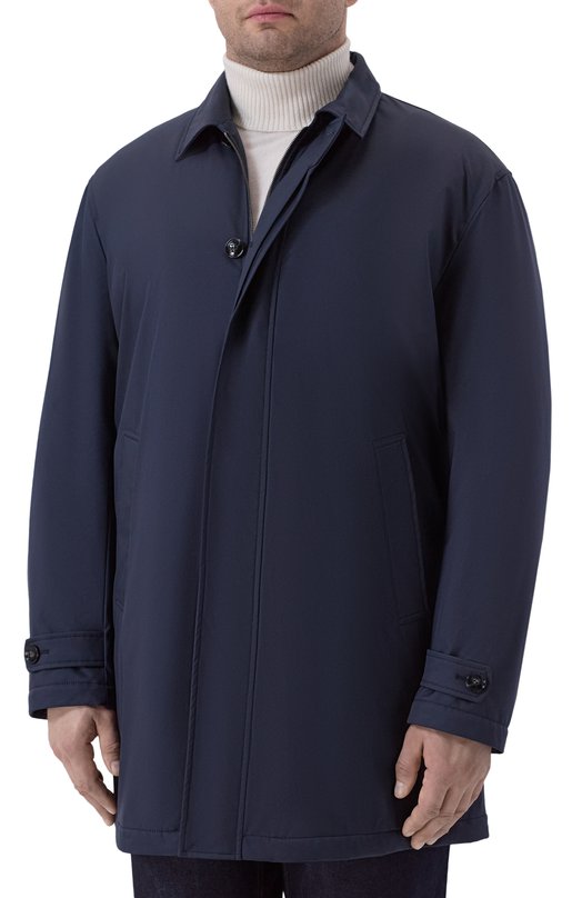 Плащ Kiton UW2192V0422H02 Синий  UW2192V0422H02 Фото 3
