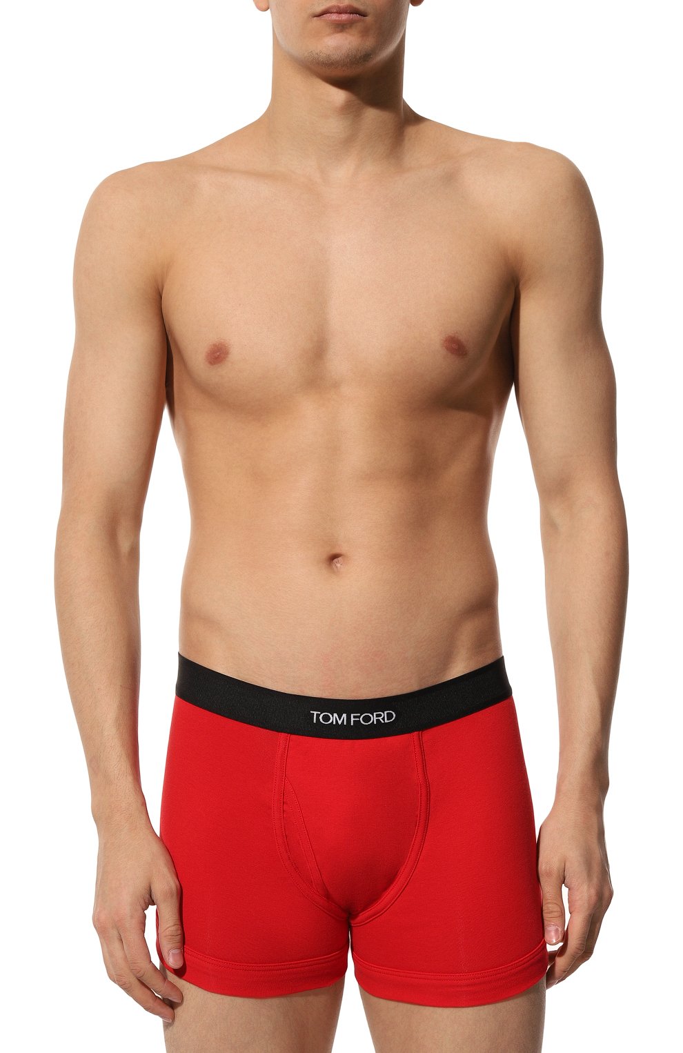 Хлопковые боксеры TOM FORD красного цвета по цене 9950 руб., арт. T4LC3104, фото 2 Хлопковые боксеры TOM FORD, арт. T4LC3104, фото 2