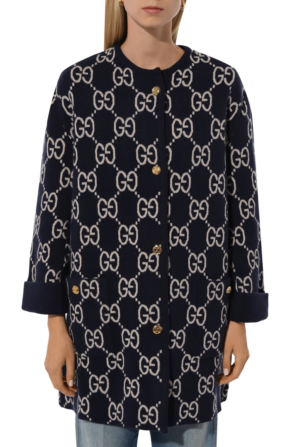 Шерстяной кардиган GUCCI, арт. 773902/XKDVC, фото 3