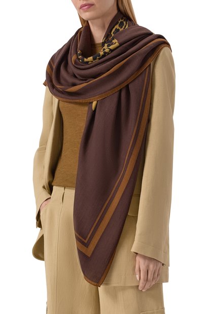 Женская шерстяная шаль SAINT LAURENT, арт. 863721/3Y200