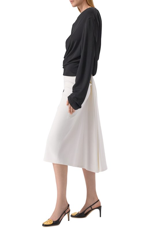 Юбка из вискозы Jacquemus 25E/251SK075-1621 Белый  25E/251SK075-1621 Фото 2