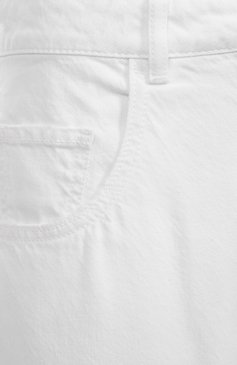Женские джинсовые шорты ICON DENIM LA белого цвета, арт. LEA | Фото 6 (Длина Ж (юбки, платья, шорты): Мини; Кросс-КТ: Деним; Стили: Кэжуэл; Материал внешний: Хлопок, Деним; Автоматизация ТО: Проставлено; Автоматизация состава: Проставлено)