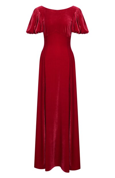 Женское бархатное платье ХОХЛОМА Х АЛЕНА АХМАДУЛЛИНА, арт. WTD1336