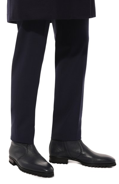 Кожаные сапоги ARTIOLI, арт. 06P012/BIS/S0FT KID/FABRIC 89G, фото 3