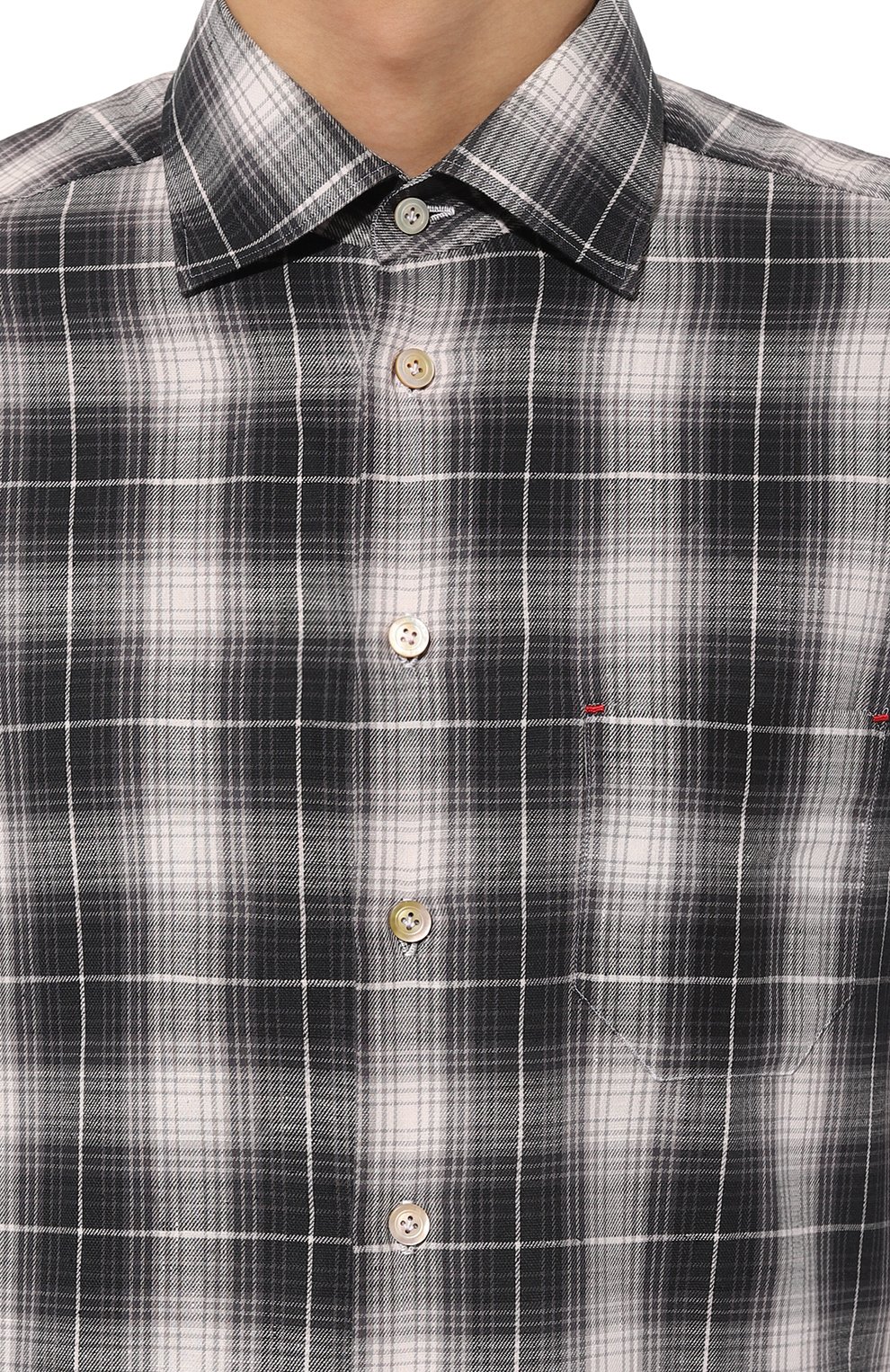 Хлопковая рубашка KITON, арт. UMCNERH08638, фото 5