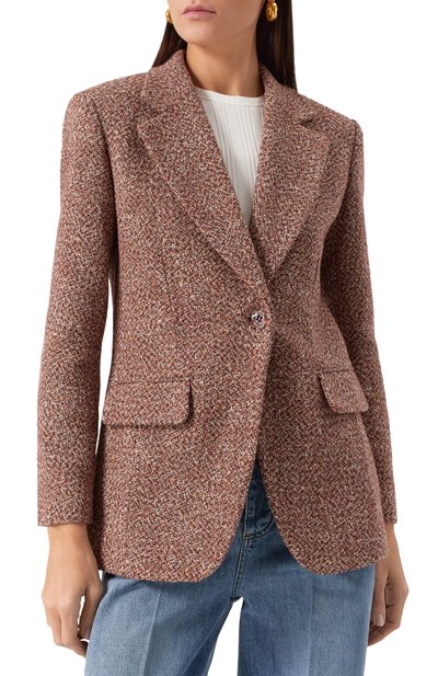 Жакет из шерсти и хлопка CHLOÉ, арт. CHC23AVE18179 9CB, фото 3