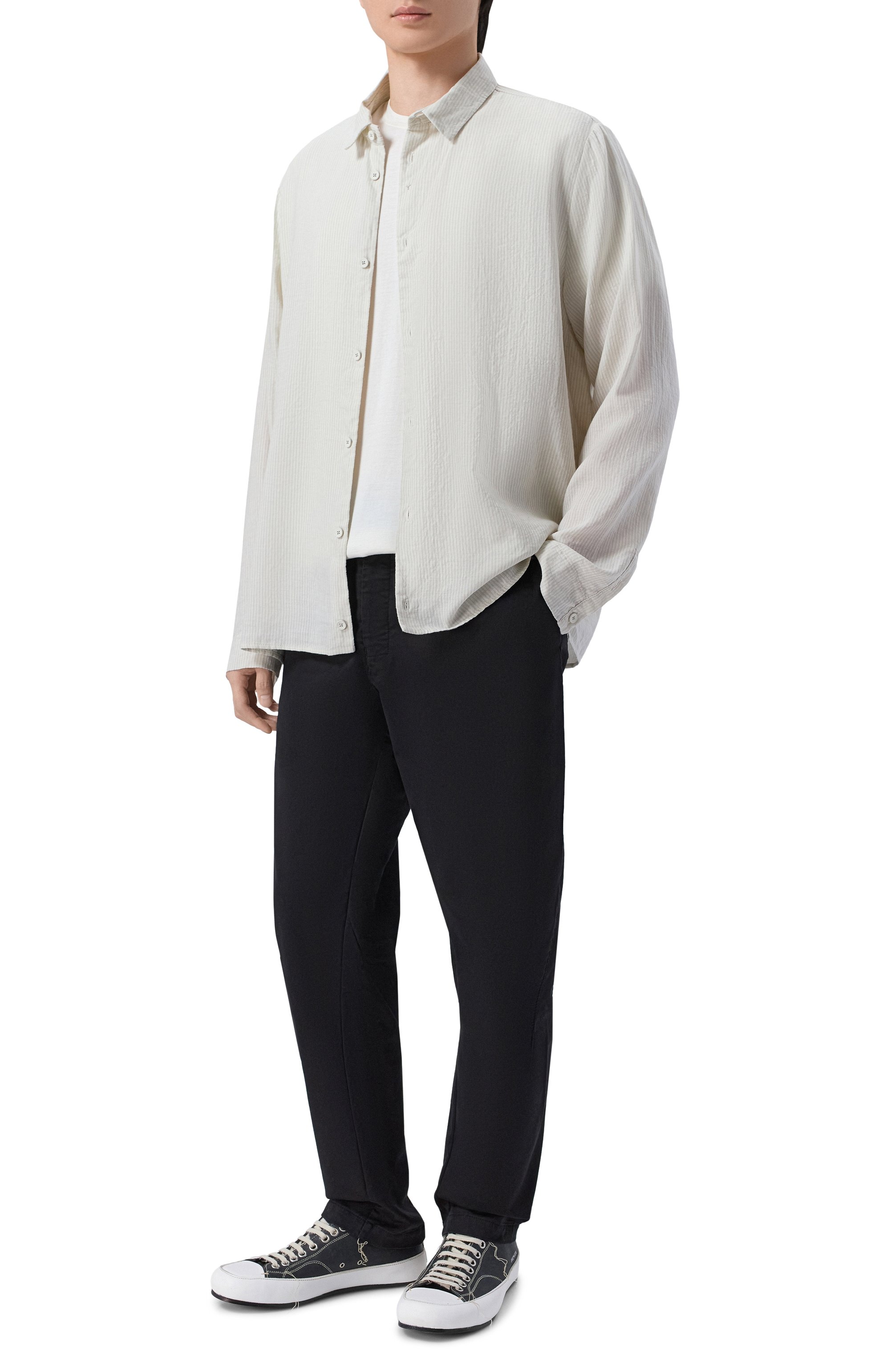 Рубашка из хлопка и льна TRANSIT, арт. CFUTRCW320, фото 2