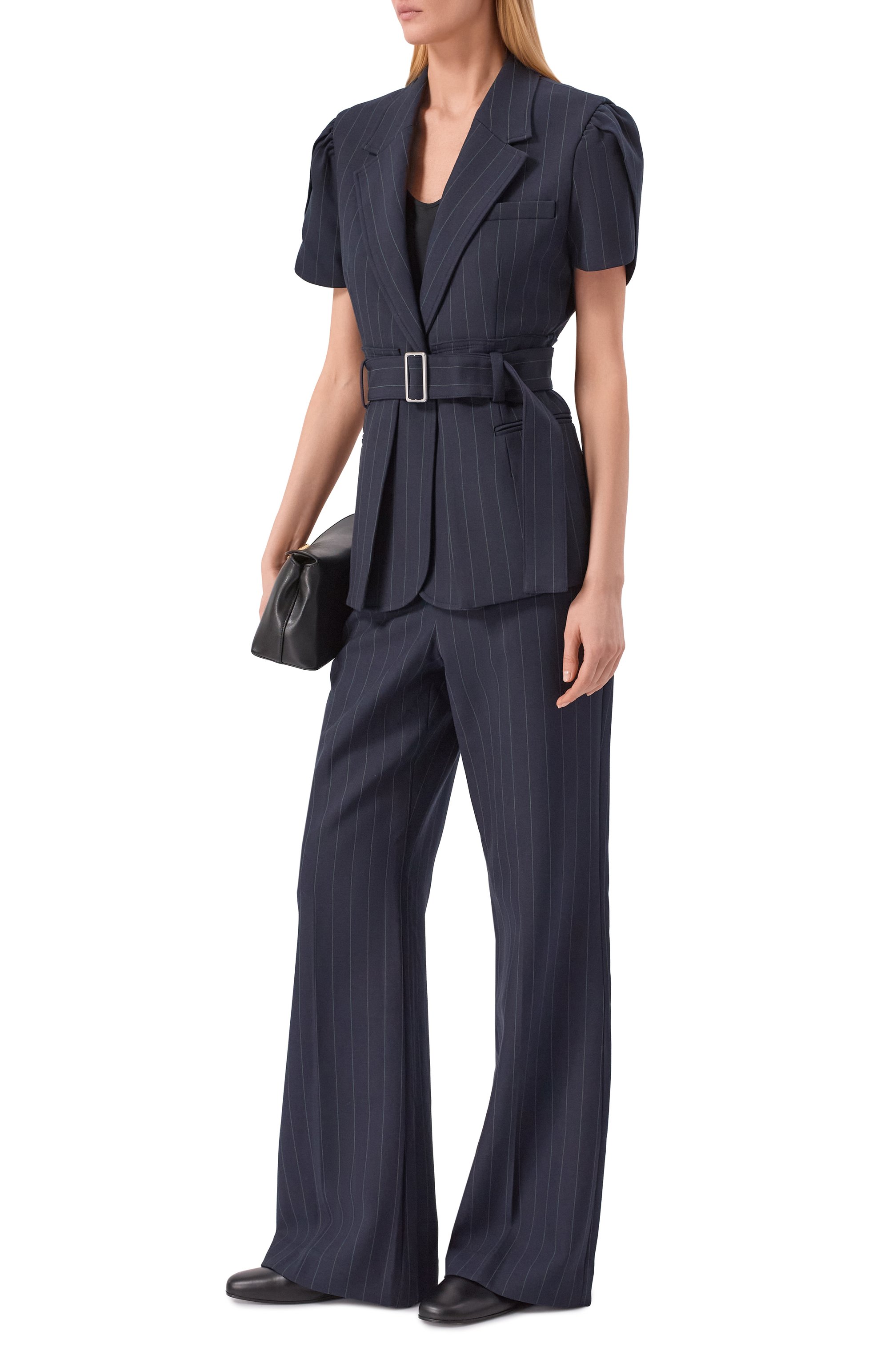 Брюки 3.1 PHILLIP LIM темно-синего цвета по цене 76750 руб., арт. E262-51364/DWV, фото 2 Брюки 3.1 PHILLIP LIM, арт. E262-51364/DWV, фото 2