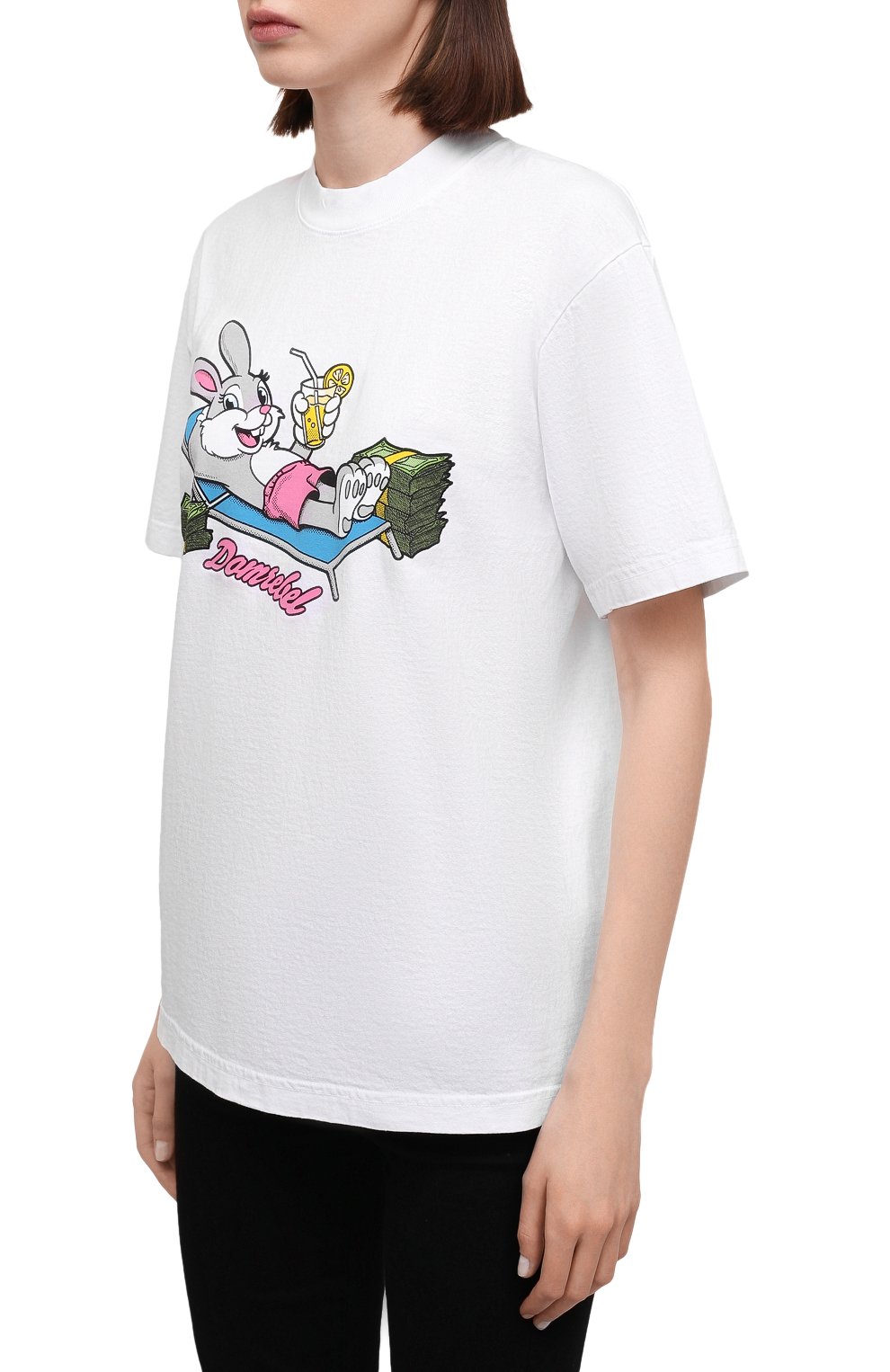 Хлопковая футболка DOMREBEL, арт. BUCKS/0VER TEE/W, фото 3