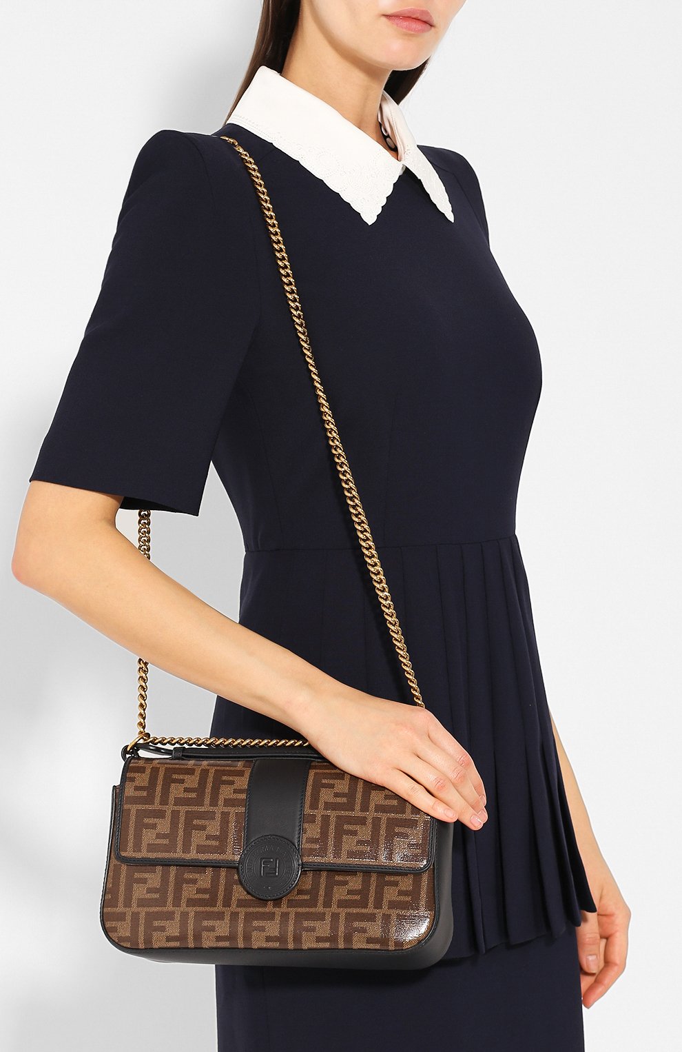 Сумка double f FENDI, арт. 8BT297 A5MP, фото 5