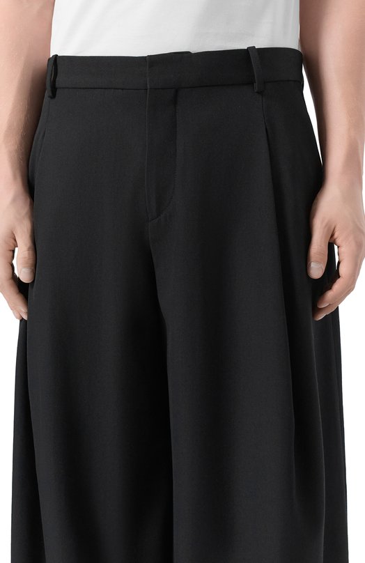 Шерстяные брюки Balmain FH0PQ355/WC09 Чёрный  FH0PQ355/WC09 Фото 5