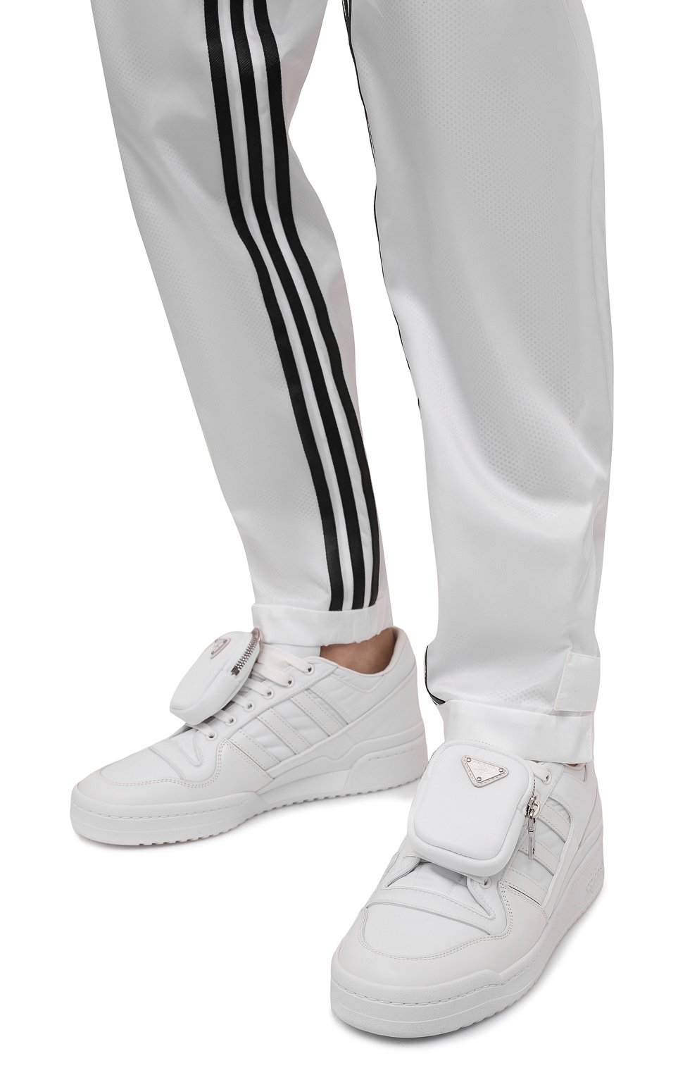 Комбинированные кеды adidas for prada re-nylon PRADA белого цвета по цене 67000 руб., арт. 2EG390-3LJX-F01CD, фото 5 Комбинированные кеды adidas for prada re-nylon PRADA, арт. 2EG390-3LJX-F01CD, фото 5