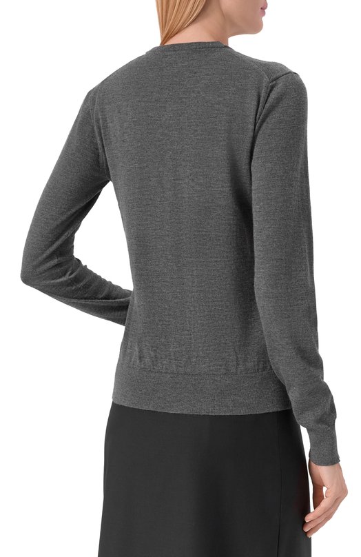Кашемировый кардиган Dolce & Gabbana FXV09Z/JBW0P Серый  FXV09Z/JBW0P Фото 4