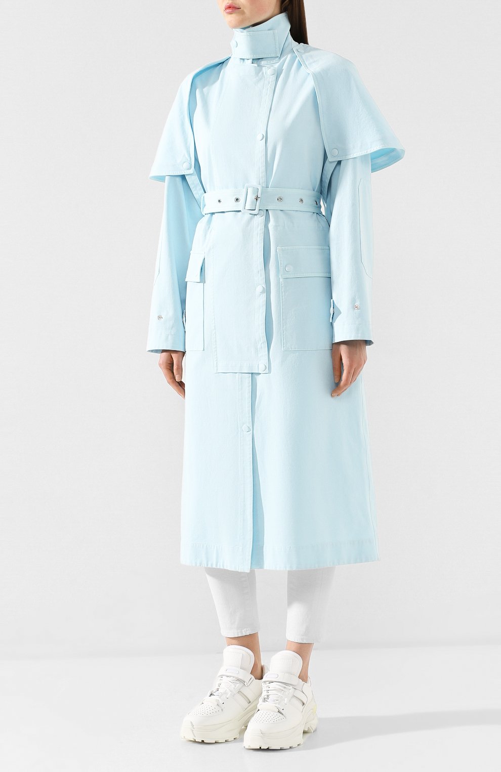 Хлопковый тренч STELLA MCCARTNEY, арт. 597950/SLA53, фото 3