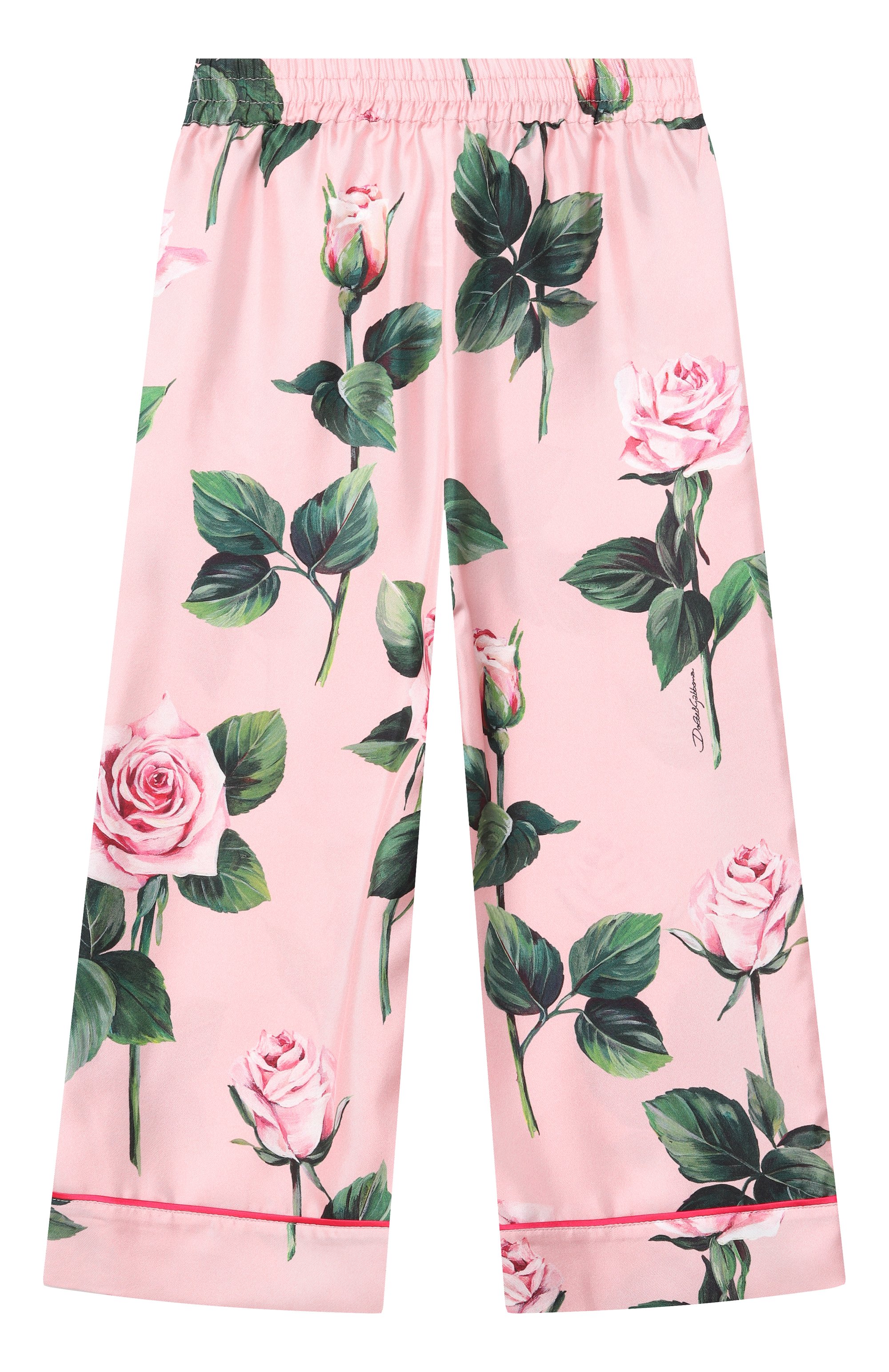 Шелковые брюки DOLCE & GABBANA, арт. L53P30/IS1X8/2-6, фото 2