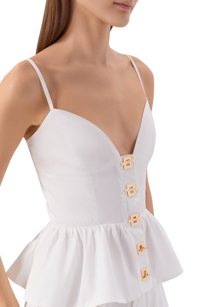 Хлопковый топ DANAME белого цвета по цене 27050 руб., арт. 726SS7842P, фото 5 Хлопковый топ DANAME, арт. 726SS7842P, фото 5