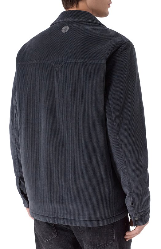 Вельветовая куртка-рубашка Jacob Cohen 25I P/JUR_ER013 001 S4248 TR Серый  25I P/JUR_ER013 001 S4248 TR Фото 4