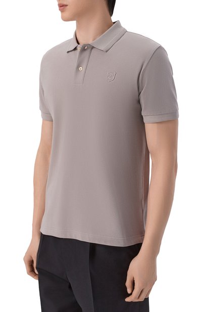 Хлопковое поло CORNELIANI серого цвета по цене 35650 руб., арт. 27G570/2725045, фото 3 Хлопковое поло CORNELIANI, арт. 27G570/2725045, фото 3