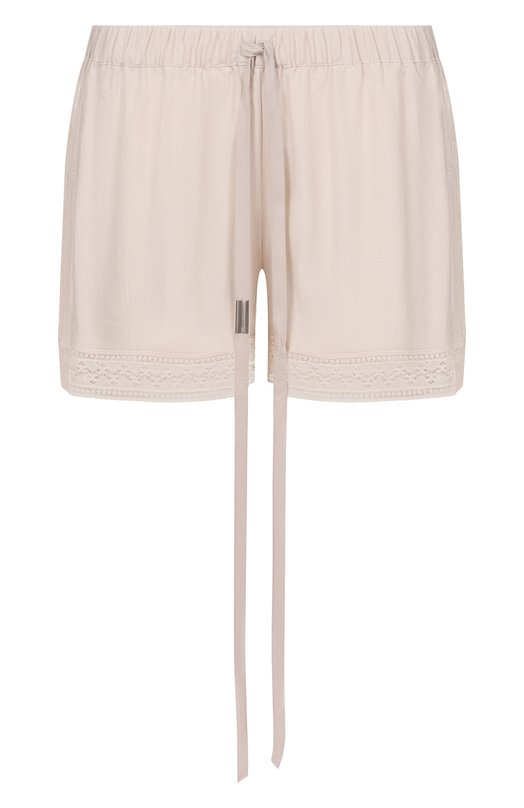 Шелковые шорты Ann Demeulemeester B0013990/FA731 Бежевый B0013990/FA731