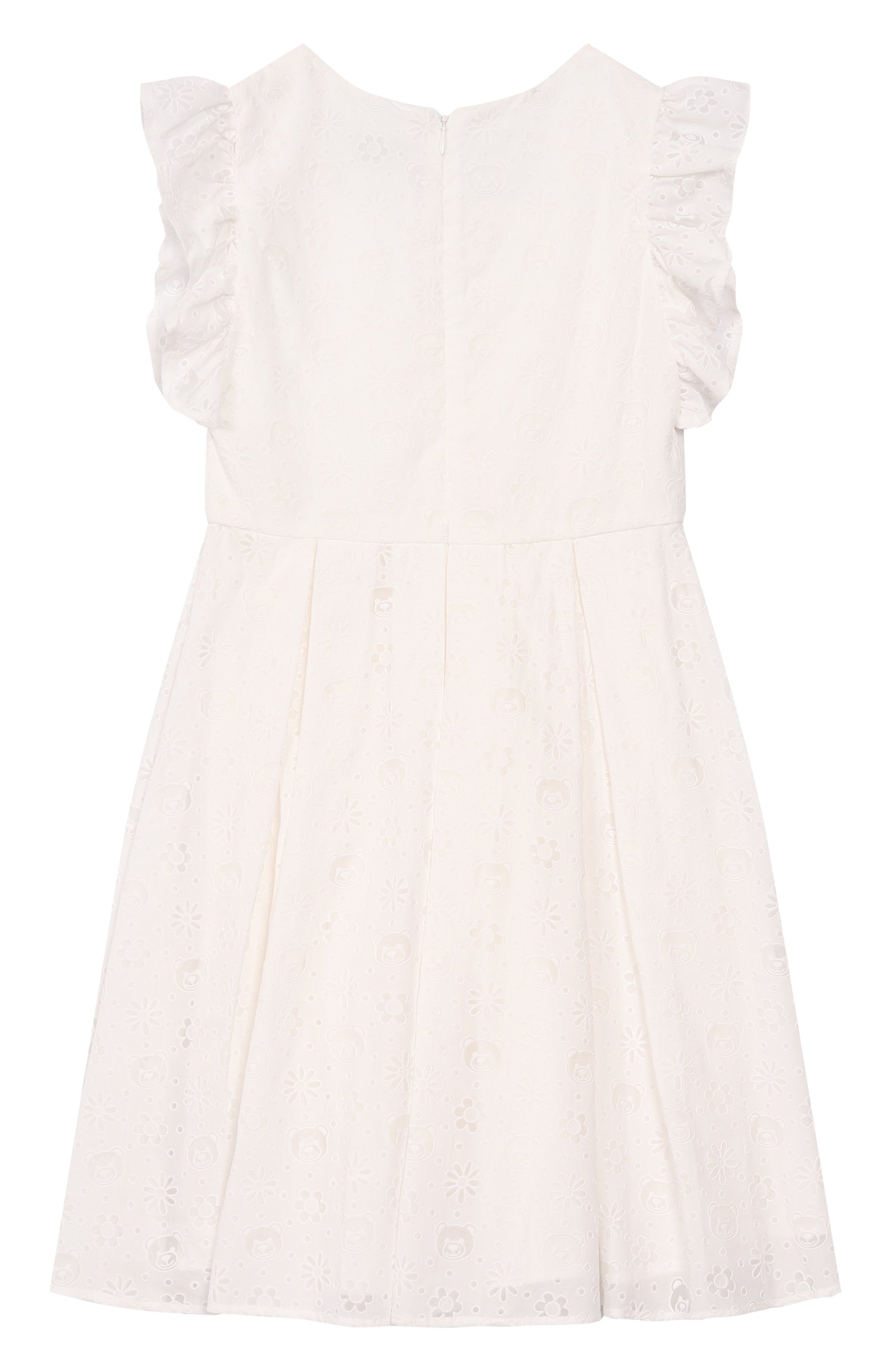 Платье MOSCHINO молочного цвета по цене 32950 руб., арт. HDV0G2/LZB15/10-14, фото 2 Платье MOSCHINO, арт. HDV0G2/LZB15/10-14, фото 2