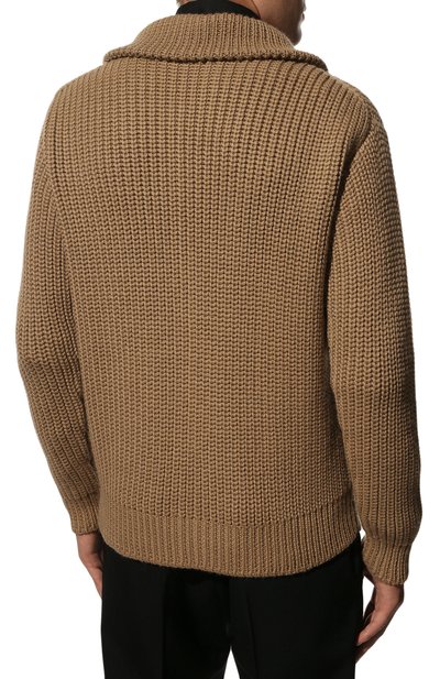 Кардиган из альпака PRADA бежевого цвета по цене 230000 руб., арт. UMG131-10KM-F0040-212, фото 4 Кардиган из альпака PRADA, арт. UMG131-10KM-F0040-212, фото 4