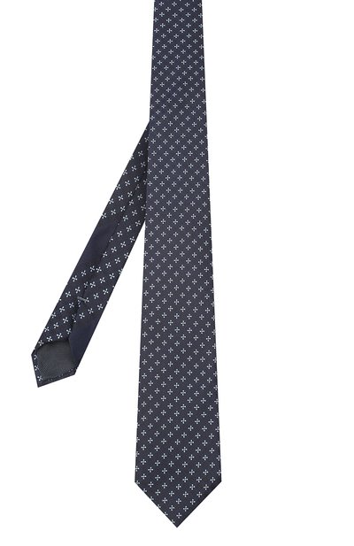 Шелковый галстук ZEGNA темно-синего цвета по цене 25400 руб., арт. Z9D40/100, фото 2 Шелковый галстук ZEGNA, арт. Z9D40/100, фото 2