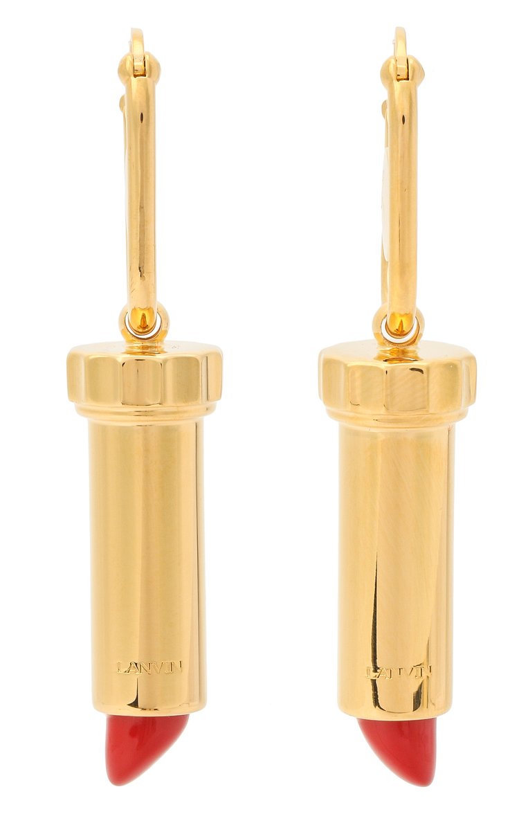 Женские серьги LANVIN золотого цвета, арт. AW-CJBA10-CHAR-H20 | Фото 1 (Материал: Металл; Нос: Не проставлено; Региональные ограничения белый список (Axapta Mercury): Не проставлено)