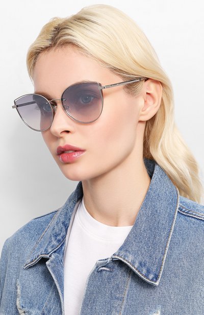 Солнцезащитные очки MCQ SWALLOW серебряного цвета по цене 11300 руб., арт. MQ0248SK 003, фото 2 Солнцезащитные очки MCQ SWALLOW, арт. MQ0248SK 003, фото 2