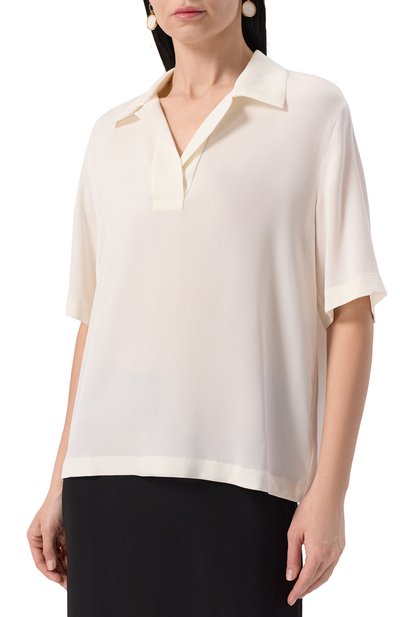 Шелковое поло THEORY, арт. P0202511, фото 3