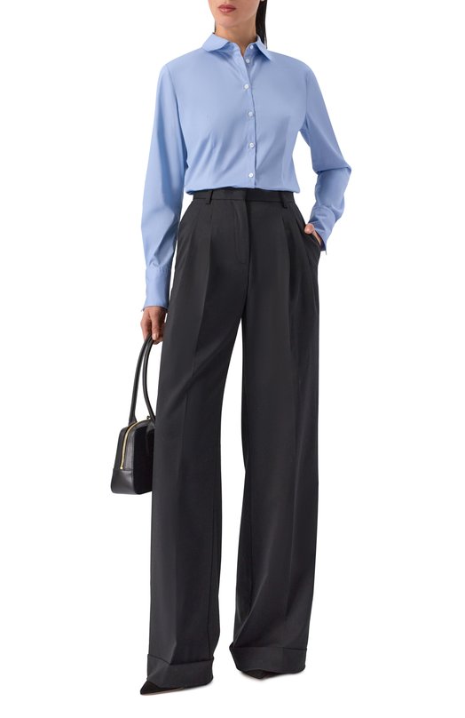 Хлопковая рубашка HUGO 50554568 Голубой  50554568 Фото 2