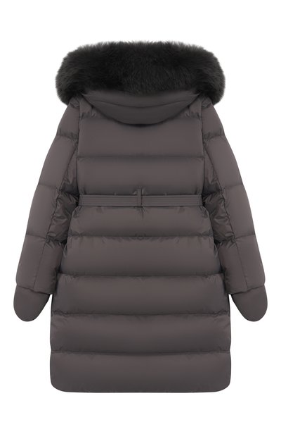 Пуховое пальто с отделкой из лисы YVES SALOMON ENFANT, арт. 25WEM920XXD0XW/8A-10A, фото 2