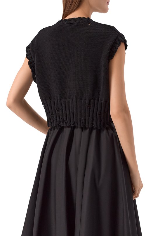 Хлопковый жилет Marni CVMD0088A0/UFC652 Чёрный  CVMD0088A0/UFC652 Фото 4