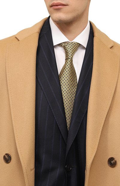 Шелковый галстук STEFANO RICCI золотого цвета по цене 33100 руб., арт. CCXL/48106, фото 2 Шелковый галстук STEFANO RICCI, арт. CCXL/48106, фото 2