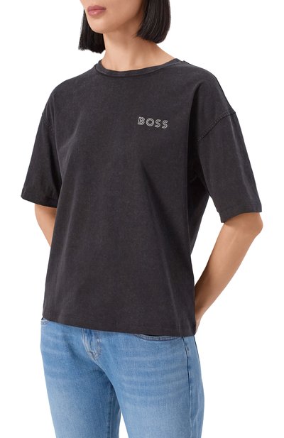 Хлопковая футболка BOSS ORANGE, арт. 50535106, фото 3