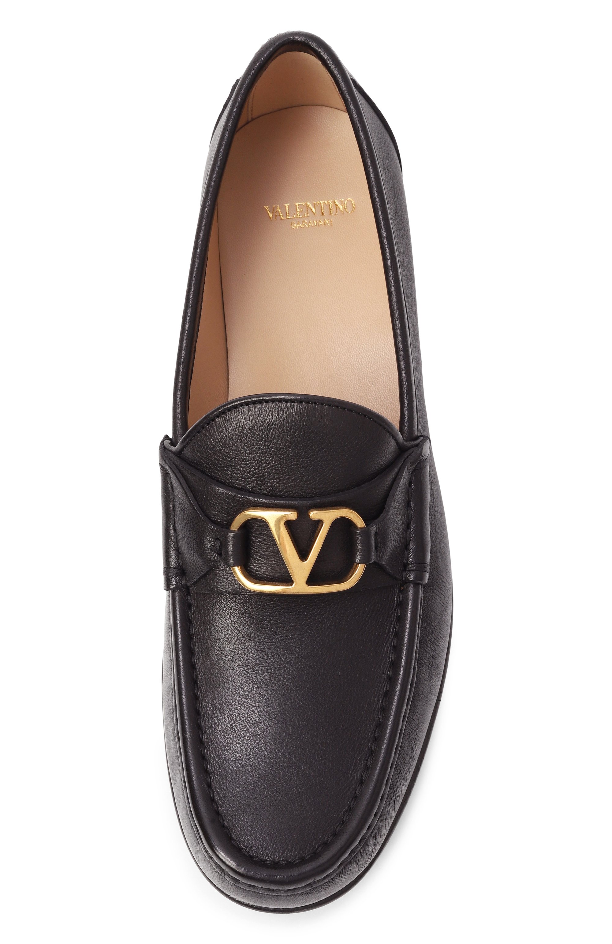 Кожаные лоферы vlogo signature VALENTINO, арт. 7W2S0LM0/EWV, фото 6