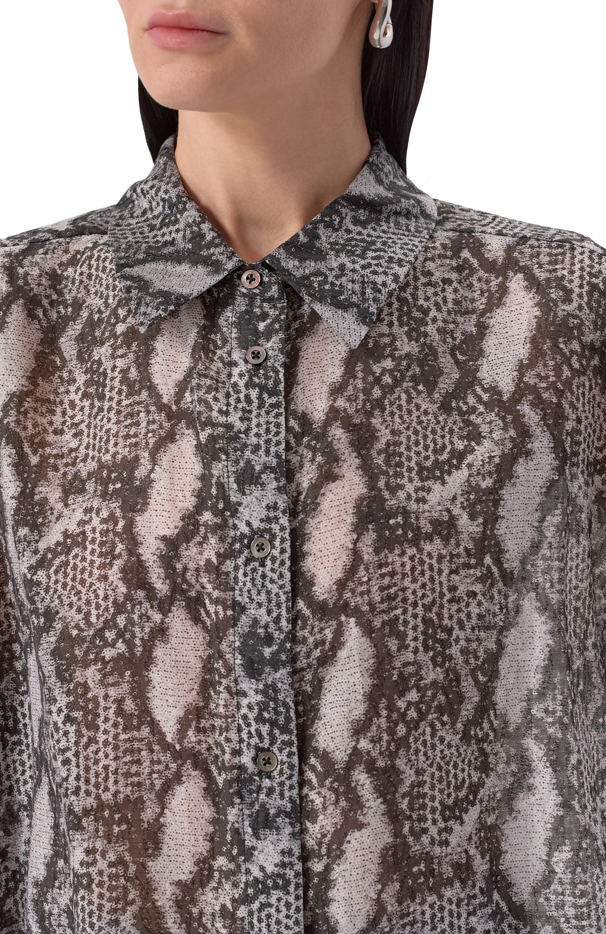 Блузка IRO серого цвета по цене 47500 руб., арт. WM18AL0UNE, фото 5 Блузка IRO, арт. WM18AL0UNE, фото 5