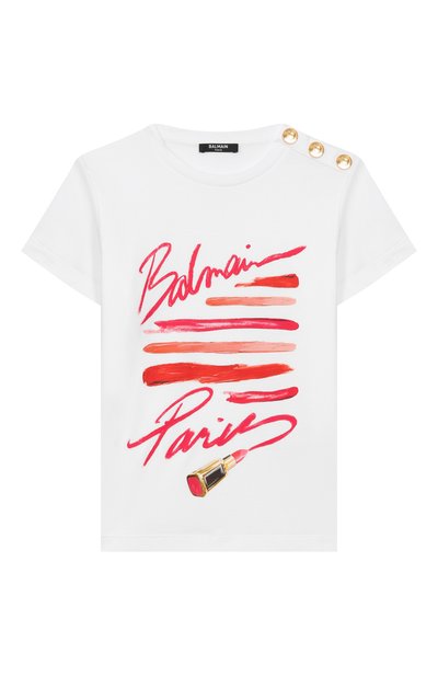 Хлопковая футболка BALMAIN, арт. BX8C01