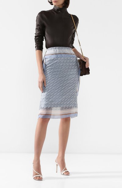 Шелковая юбка BURBERRY, арт. 4562642, фото 2